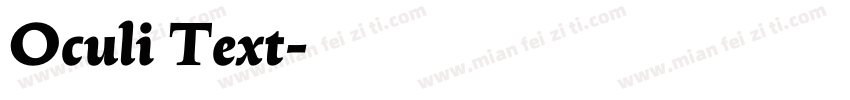 Oculi Text字体转换